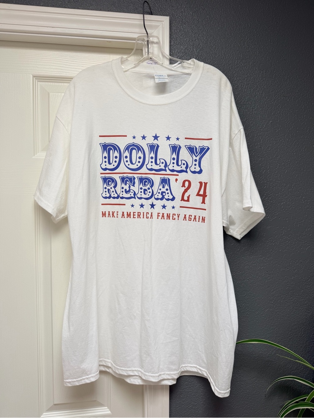 Dolly & Reba '24 White Graphic T-Shirt